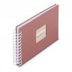 Hama album klasický špirálový FINE ART 24x17 cm, 50 strán, terra, biele listy