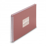 Hama album klasický špirálový FINE ART 36x32 cm, 50 strán, terra, biele listy