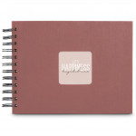 Hama album klasický špirálový FINE ART 24x17 cm, 50 strán, terra, čierne listy