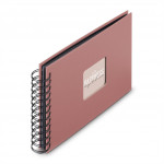 Hama album klasický špirálový FINE ART 24x17 cm, 50 strán, terra, čierne listy