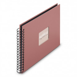 Hama album klasický špirálový FINE ART 28x24 cm, 50 strán, terra, čierne listy