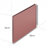 Hama album klasický špirálový FINE ART 28x24 cm, 50 strán, terra, čierne listy Hama album klasický špirálový FINE ART 28x24 cm, 50 strán, terra, čierne listy