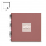 Hama album klasický špirálový FINE ART 36x32 cm, 50 strán, terra, čierne listy