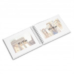 Hama album klasický špirálový FINE ART 24x17 cm, 50 strán, lagoon, biele listy