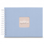 Hama album klasický špirálový FINE ART 24x17 cm, 50 strán, lagoon, biele listy