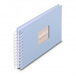 Hama album klasický špirálový FINE ART 24x17 cm, 50 strán, lagoon, biele listy