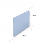 Hama album klasický špirálový FINE ART 28x24 cm, 50 strán, lagoon, biele listy