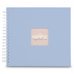 Hama album klasický špirálový FINE ART 28x24 cm, 50 strán, lagoon, biele listy