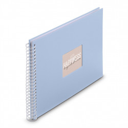 Hama album klasický špirálový FINE ART 36x32 cm, 50 strán, lagoon, biele listy