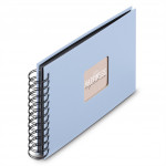 Hama album klasický špirálový FINE ART 24x17 cm, 50 strán, lagoon, čierne listy