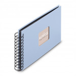 Hama album klasický špirálový FINE ART 24x17 cm, 50 strán, lagoon, čierne listy