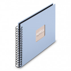 Hama album klasický špirálový FINE ART 28x24 cm, 50 strán, lagoon, čierne listy