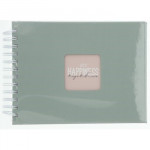 Hama album klasický špirálový FINE ART 24x17 cm, 50 strán, sage, biele listy