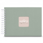 Hama album klasický špirálový FINE ART 24x17 cm, 50 strán, sage, biele listy