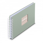 Hama album klasický špirálový FINE ART 24x17 cm, 50 strán, sage, biele listy