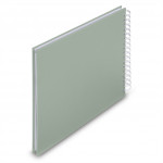 Hama album klasický špirálový FINE ART 28x24 cm, 50 strán, sage, biele listye