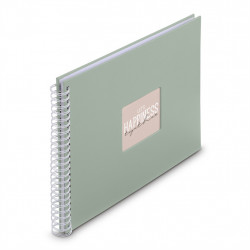 Hama album klasický špirálový FINE ART 36x32 cm, 50 strán, sage, biele listy