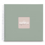 Hama album klasický špirálový FINE ART 36x32 cm, 50 strán, sage, biele listy Hama album klasický špirálový FINE ART 36x32 cm, 50 strán, sage, biele listy