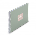 Hama album klasický špirálový FINE ART 36x32 cm, 50 strán, sage, biele listy Hama album klasický špirálový FINE ART 36x32 cm, 50 strán, sage, biele listy