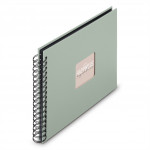 Hama album klasický špirálový FINE ART 28x24 cm, 50 strán, sage, čierne listy Hama album klasický špirálový FINE ART 28x24 cm, 50 strán, sage, čierne listy