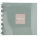 Hama album klasický špirálový FINE ART 36x32 cm, 50 strán, sage, čierne listy Hama album klasický špirálový FINE ART 36x32 cm, 50 strán, sage, čierne listy