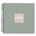 Hama album klasický špirálový FINE ART 36x32 cm, 50 strán, sage, čierne listy Hama album klasický špirálový FINE ART 36x32 cm, 50 strán, sage, čierne listy