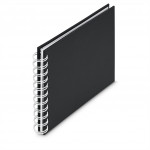 Hama album klasický špirálový FINE ART 18,5x15 cm, 30 strán, nová čierna, biele listy