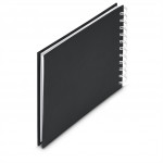 Hama album klasický špirálový FINE ART 18,5x15 cm, 30 strán, nová čierna, biele listy