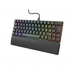 Exodus 760 Mechanical Mini Gaming Keyboard, Red Switches, blk, QWERTY US